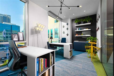 brand creatives  office  bright  energetic  large open plan layout design middle