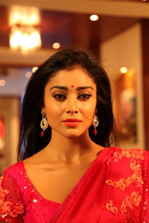 shriya saran in red hot saree stills south indian actress