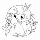 Coloring Earth Pages Planet Kids Planets Venus Childrens Cartoon Hugging Rocks Printable Save Print Color Crafts Children Getcolorings Mother Getdrawings sketch template