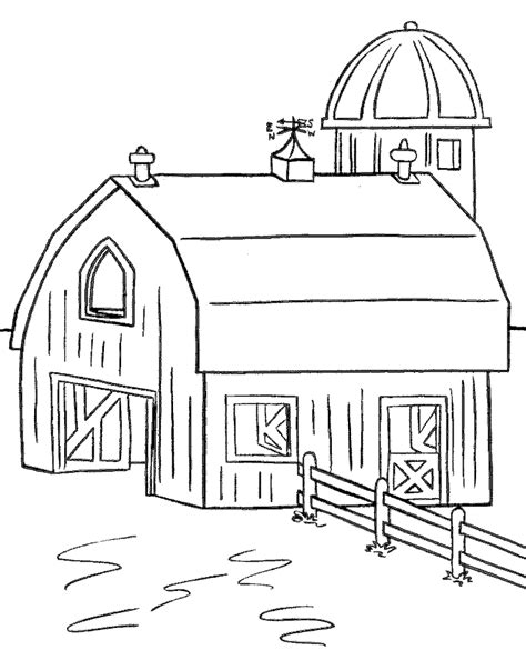 pictures  barn coloring pages proper intended  kids