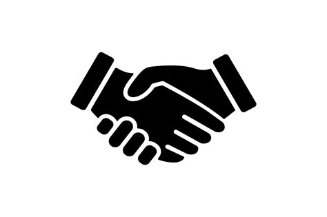 handshake icon symbol business template isolated  icons