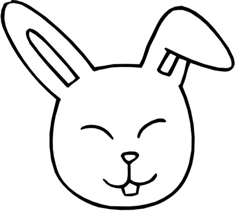 pix  bunny rabbit face coloring pages clipart  clipart