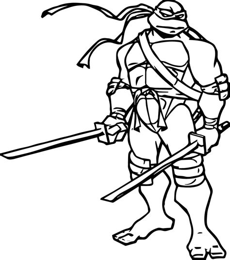 ninja turtle  blade leonardo coloring page wecoloringpagecom