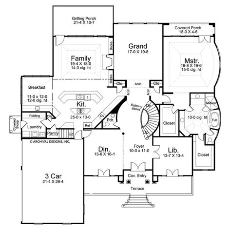 latrobe  sq ft house plan luxury floor plan archival designs