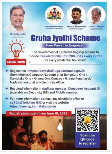 gruha jyothi yojana karnataka  application link seva sindhu