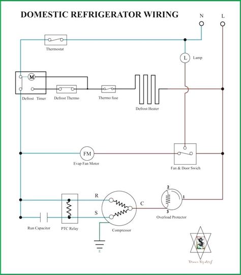 simple wiring diagram refrigerator