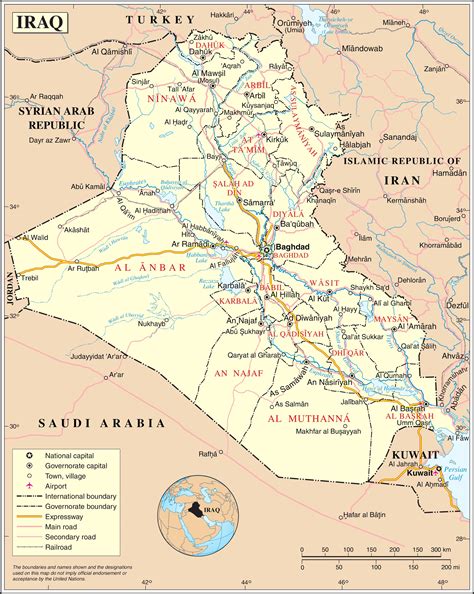 irak carte populationdatanet
