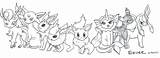 Eevee Evolutions Cute Eeve Together Fizz Fc02 Img00 Sturdy sketch template