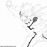 Kyuubi Lineart Paths Kurama Aagito Shippuden sketch template