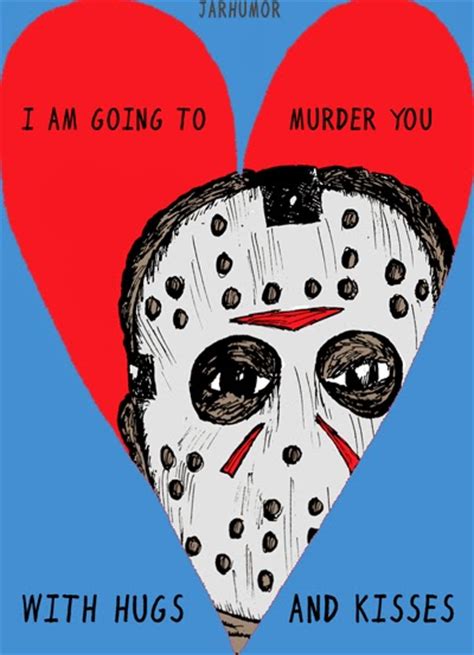 horror valentines day cards
