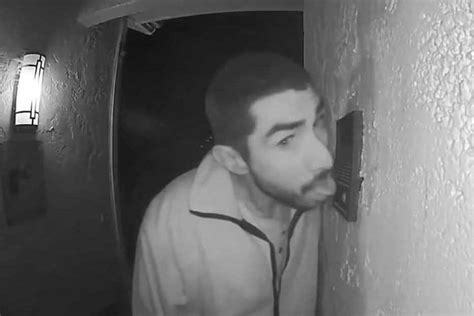 Man Caught Licking Doorbell For Three Hours The Independent The