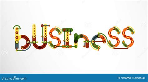 business word lettering stock vector illustration  management