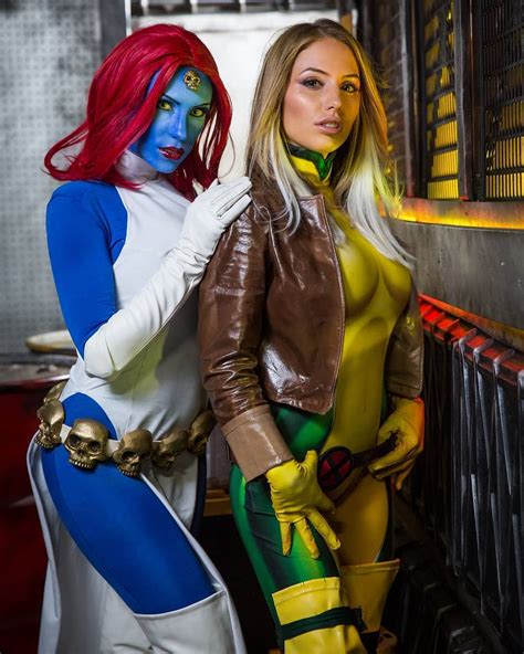 cosplay girl s mystique and rogue from x men by gracie the facebook