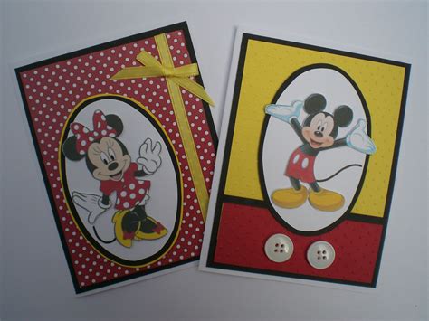 greeting cards  mickey mouse      bow