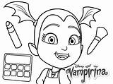 Vampirina Poppy Trying Coloringpagesfortoddlers Everfreecoloring sketch template