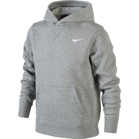nike boys brushed fleece pullover hoodie grey tennisnutscom