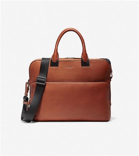 grandseries leather attache  brown cole haan