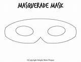 Masquerade Mardi sketch template
