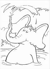 Horton Who Hears Coloring Pages Seuss Dr sketch template