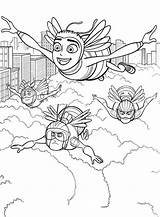 Barry Benson Pollen Jocks Flying sketch template