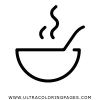 soup bowl coloring page ultra coloring pages