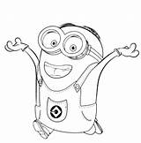 Coloring Pages Kids Minion Banana Print Fun Minions Printable Colouring Comments sketch template
