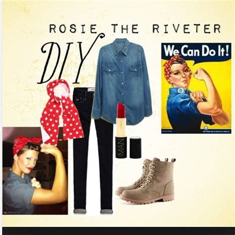 diy 50s rosie the riveter 🔴⚪️🔴⚪️🔴⚪️ different halloween