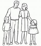 Coloring Family Clipart Kids People Library Sheets Cliparts Jobs sketch template