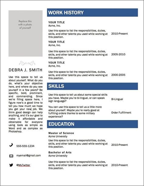 resume templates microsoft word    resume  gallery