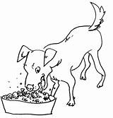 Eating Dog Clipart Food Coloring Cliparts His sketch template