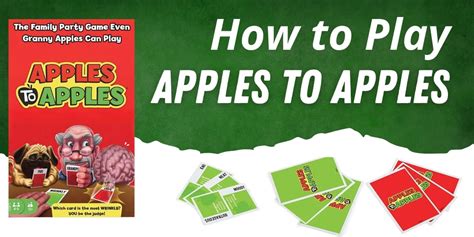 How To Play Apples To Apples Rules And Instructions Bar Games 101