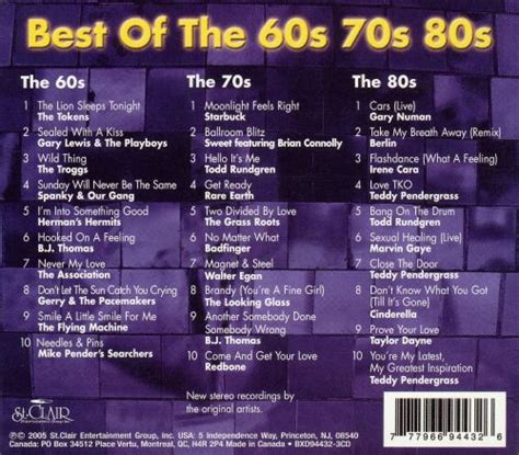best of the 60 s 70 s 80 s various artists songs reviews credits