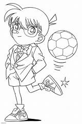 Conan Detective Coloring Colouring Pages Konan コナン Anime ぬりえ Drawing 名探偵 Kick Ball Sketch Drawings Cartoon Trending Days Last Book sketch template