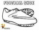 Coloriage Cleats Chaussure Pages Sheets Yescoloring Player Vecteur sketch template