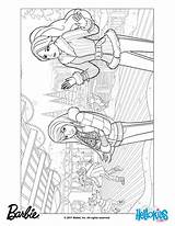 Coloring Pages Barbie Christmas sketch template