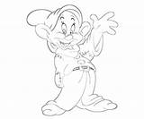 Dopey Coloring Pages Profil Printable Library Clipart Another Line sketch template