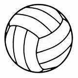 Volleyball Coloring Ball Pages Volley Printable Volleyballs Popular Books Coloringhome sketch template