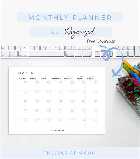 monthly planner monthly planner monthly planner printable printable