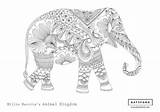 Coloring Elephant Pages Marotta Millie Animal Book Colouring Hobbycraft Kingdom Books sketch template