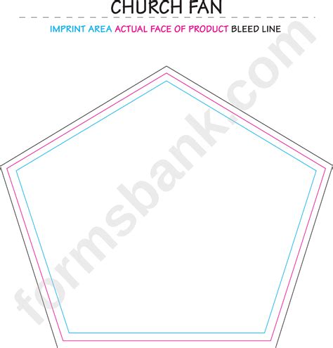 printable church fan template printable templates