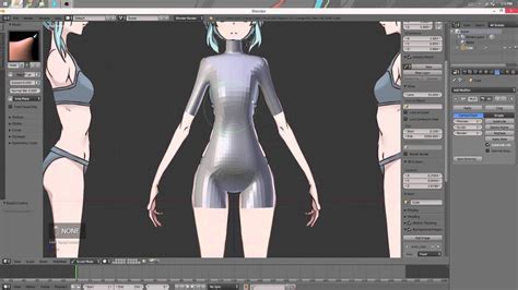 [part 4 40] Anime Character 3d Modeling Tutorial Ii Body Sculpting