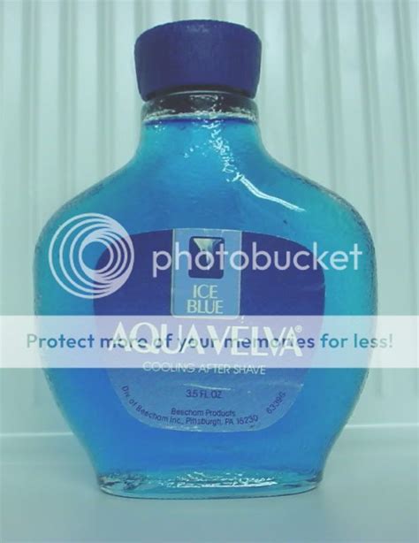 aqua velva iced glass bottle original juice