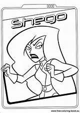 Kim Possible Coloring Shego Pages Coloriage Angry Printable Book Imprimer Info sketch template