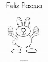 Coloring Pascua Feliz Easter Bunny Pages April Twistynoodle Built California Usa Noodle sketch template