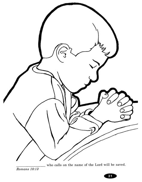 child praying coloring page  getcoloringscom  printable