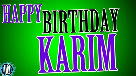 happy birthday karim  hours  stop  animation  party