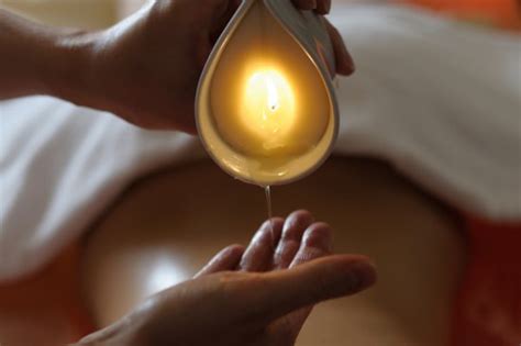 warm candle full body massage