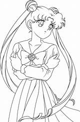 Sailormoon Chibiusa Serena Gato Lineart Páginas Moons Dibujo Getdrawings Pngfind sketch template