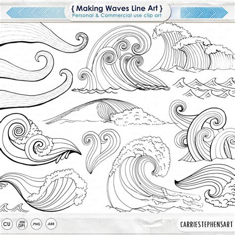 coloring page  making waves  art  includes  ocean