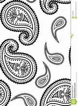 Paisley Bandana Pattern Vector Clipart Seamless Clip Coloring Detailed Stencil Print Pages Patterns Dreamstime Mandala Thumbs Illustration Drawings Colouring Clipground sketch template